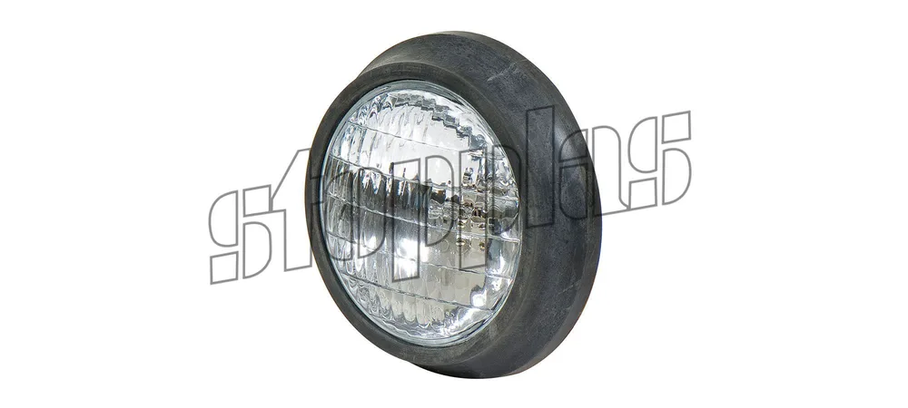 Lamp With Short Rubber Boot